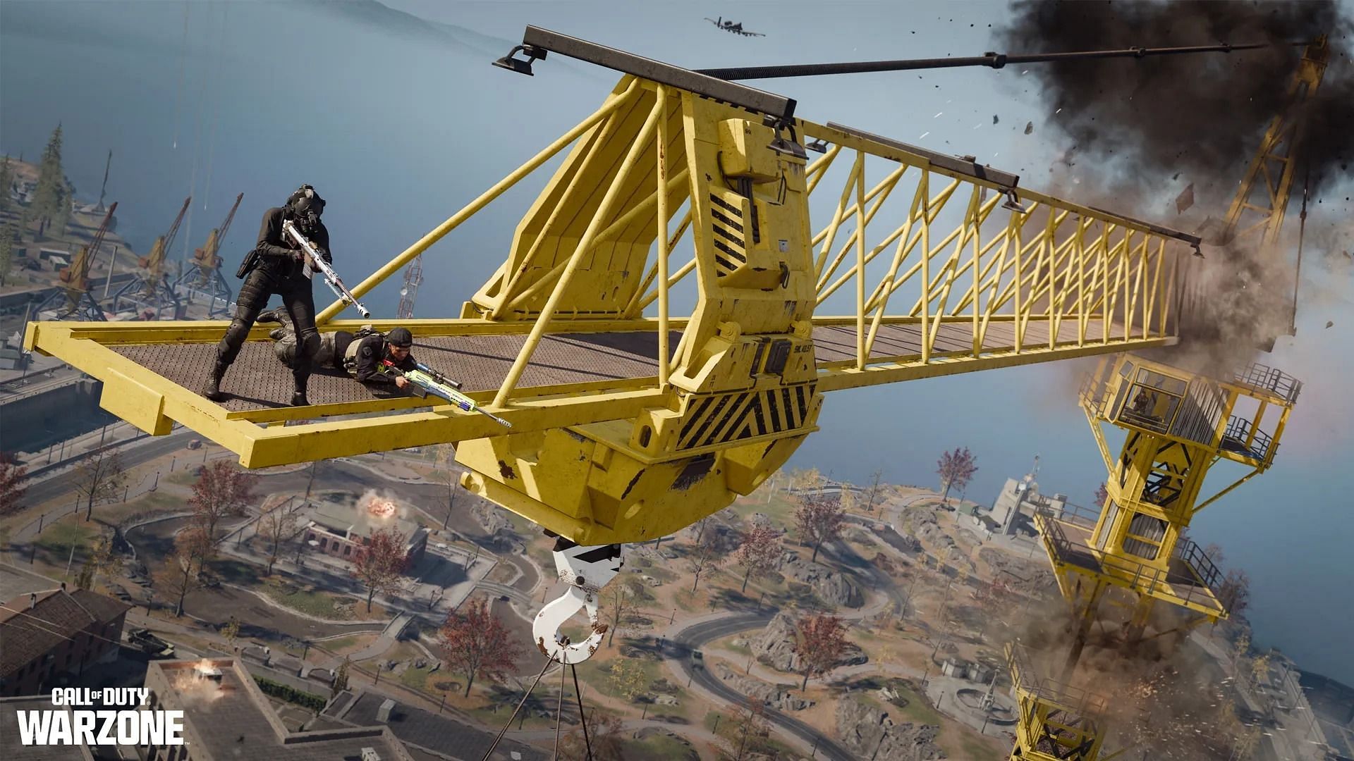 Cranes in Warzone Season 4 (Image via Activision)